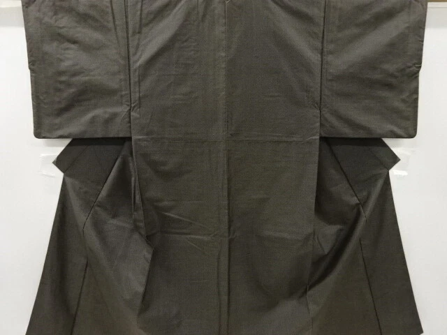 6379088: Japanese Kimono / Vintage Mens Kimono / Ensemble / Doro Oshima Tsumugi