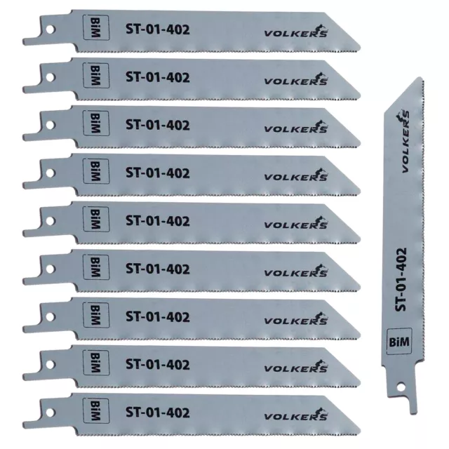 10 Säbelsägeblatt BiM L- 150mm Z- 1,4mm für Metall Blech INOX PVC Holz