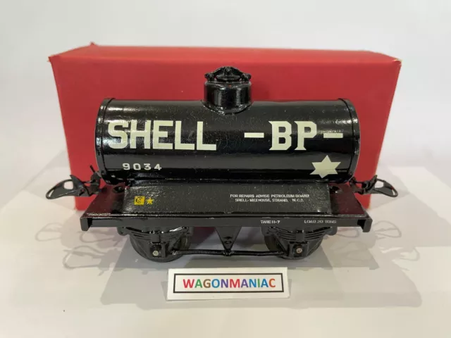 Hornby 0 Gauge - No. 1 Tank Wagon - Shell & BP # 9034  - Preowned-Boxed