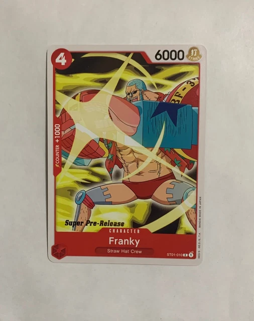 ONE PIECE CARD Game FRANKY ST01010 C Super Pre Release NM ENGLISH 5