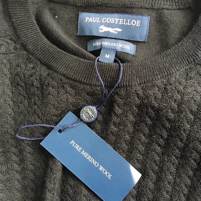 Paul costelloe merino wool jumper hotsell