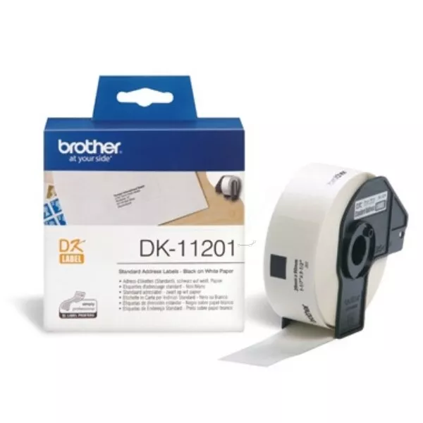 Brother DK-11201 DirectLabel Etiketten 29mm x 90mm 400 für Brother P-Touch QL