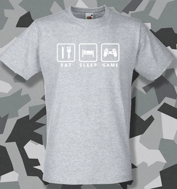 Eat Sleep Game Playstation Version T-shirt uomo giocatore giocatore regalo compleanno argilla 2