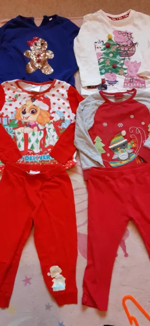 Bundle of 18-24 months girls Christmas clothes, paw patrol, peppa pig