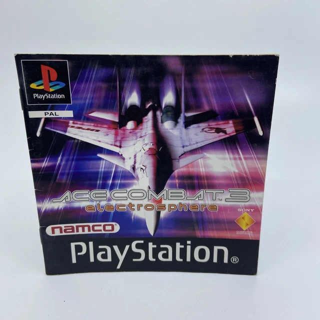 Ace Combat 3 – Sony PlayStation 1 (PS1) – Complet, Boîte, Manuel – PAL – Version FR