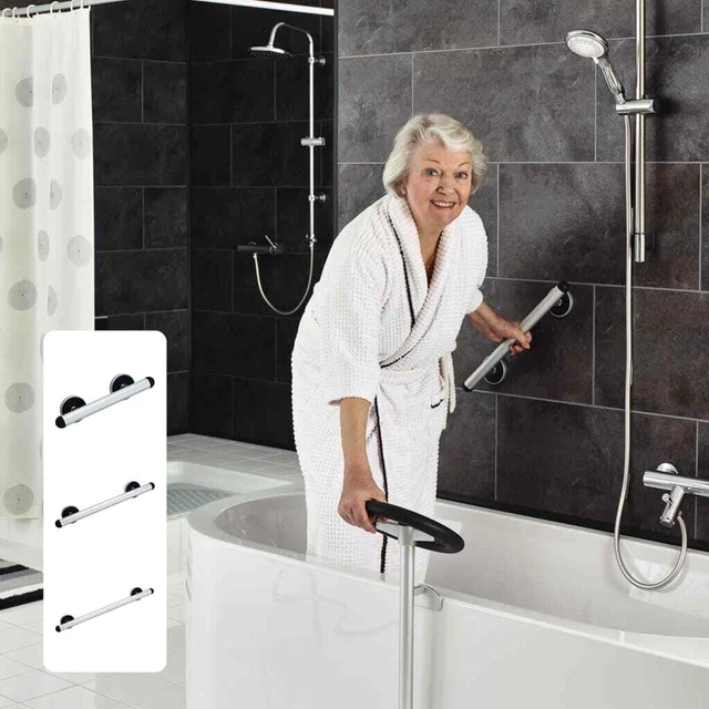 Maniglia di supporto RIDDER alluminio argento maniglia per vasca maniglia a parete diverse scelte RIDDER