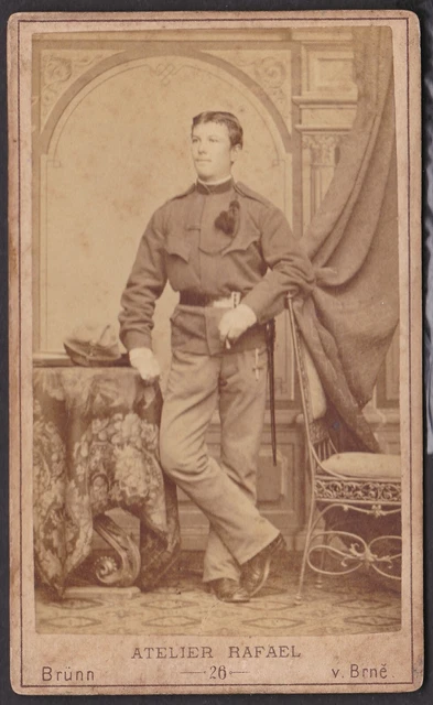 18953 Portrait Foto CDV KAB KuK Atelier Rafael Rudolfsgasse 26 Brünn Brno