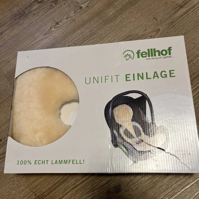 fellhof unifit 100% Lammfell Einlage Babyschale Autositz