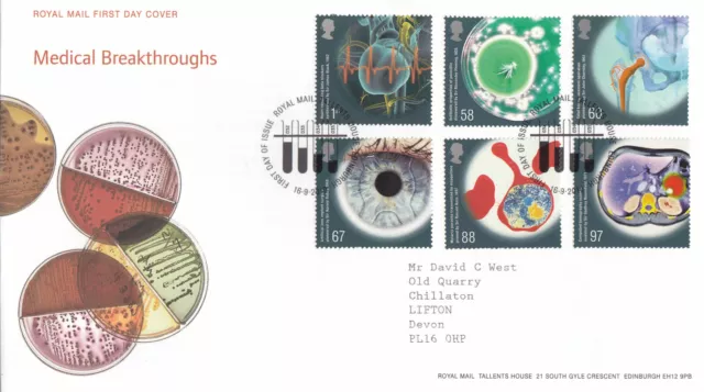 (100163) Medical Breakthrough GB RM FDC Tallents 2010