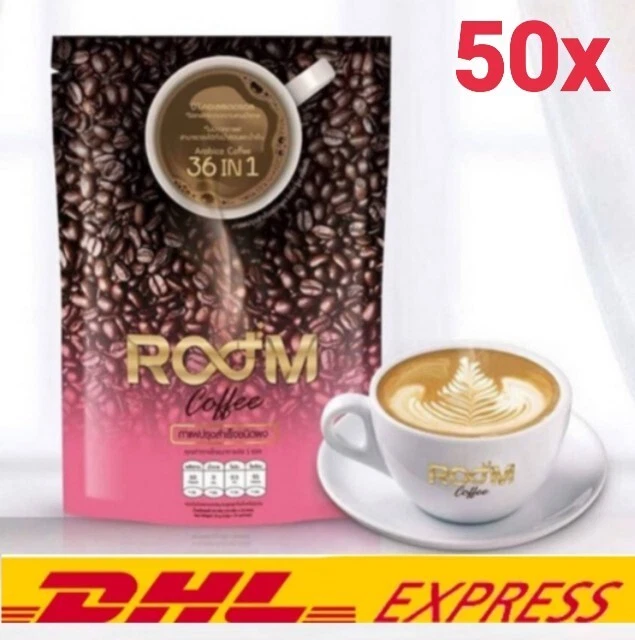 50x café Arábica de habitación. Pérdida de peso 36 en 1. Detox. Boost.Burn 0% grasas trans