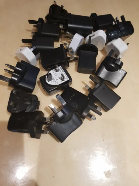 Job Lot Of 20 Used Charging Plugs