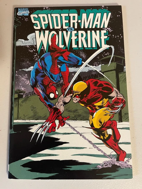 Spider-Man Wolverine Tpb Graphic Novel 1St Print Marvel Comics 1990