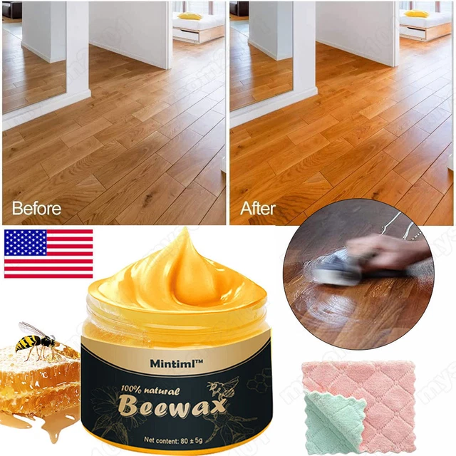 Traditional Natural Wood Wax Wood Seasoning Beewax Furniture Polish Beeswax 80g
