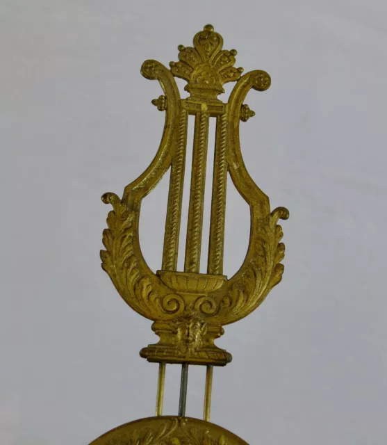 BALANCIER LYRE, ancien balancier de pendule, horloge, lyre, horloge ancienne .