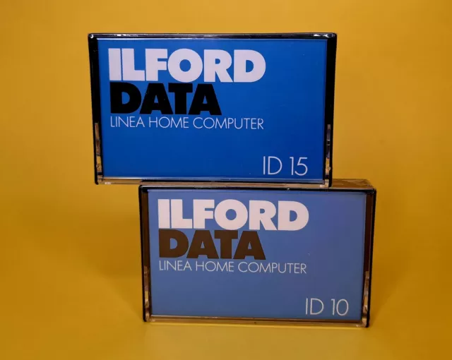 2 X Ilford Data Computer Blank Sealed Cassette Tapes, Kassetten