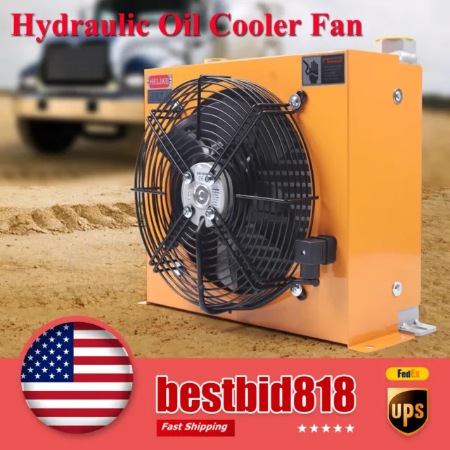 Hydraulic Oil Cooler Fan Oil Radiator Heat Dissipation Plate 100L/min AH1012T-CA
