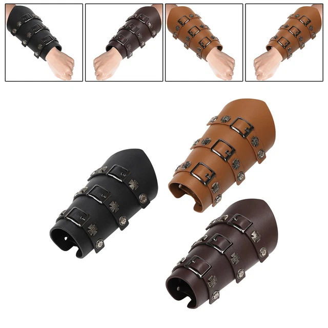 Bracciali medievali con protezione del braccio in pelle PU per oggetti di
