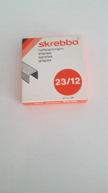 Skrebba 23/12 Heftklammern 1000 Stück, neu