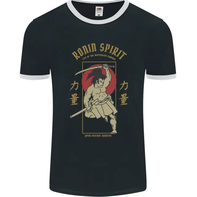 Maglietta Ronin Spirit Samurai Giappone Giapponese Uomo FotoL
