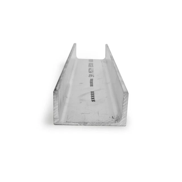 2" x 1" x 0.13" x 0.13" Aluminum Channel 6061-T6-Extruded Aluminum Association