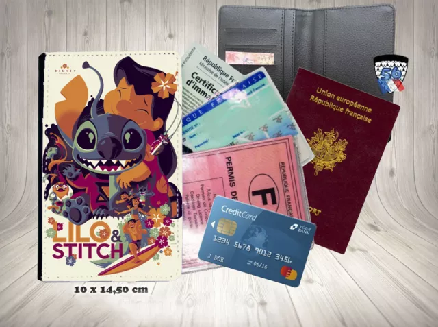 LILO ET STITCH 105 porte carte identité grise permis passeport EUR 18,90 -  PicClick FR