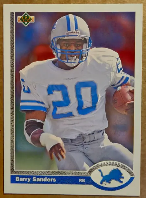 Barry Sanders 1991 Upper Deck #444 Detroit Lions Football Card (ZZ)