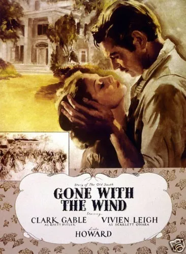 Gone with the wind Clark Gable #8 movie poster print