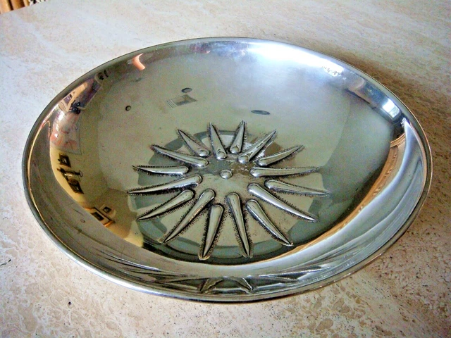 Mexican Sterling Silver Sunburst 9"Bowl Hand Made High Quality 12.21 TO