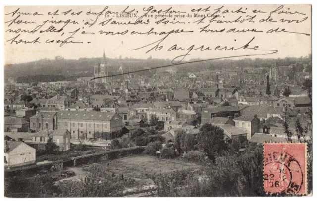 CPA 14 - LISIEUX (Calvados) - 22. Vue Générale prise du Mont Cassin