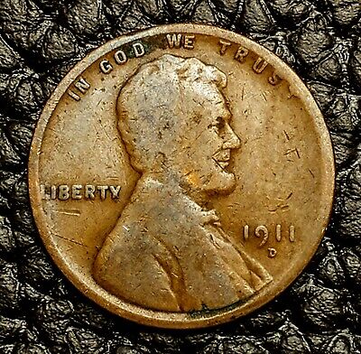 1911-D Lincoln Wheat Cent ~ VERY GOOD (VG) Condition ~ $20 ORDERS SHIP FREE!