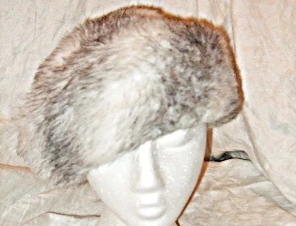 *Cappello Di Pelliccia Vintage Chic Headways Di Albert Bianco Invernale Con Macchia Nera Calda Divertente