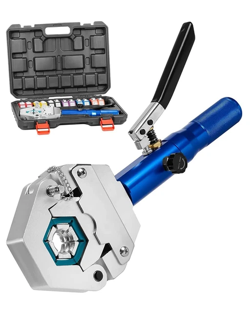 Hydraulic Hose Crimping Tool with 7 Die Set 5/16"-5/8" AC Hose Crimping Tools US