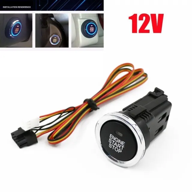 1PCS Keyless Engine Start Stop Push Button Power Starter Ignition Switch 12V US