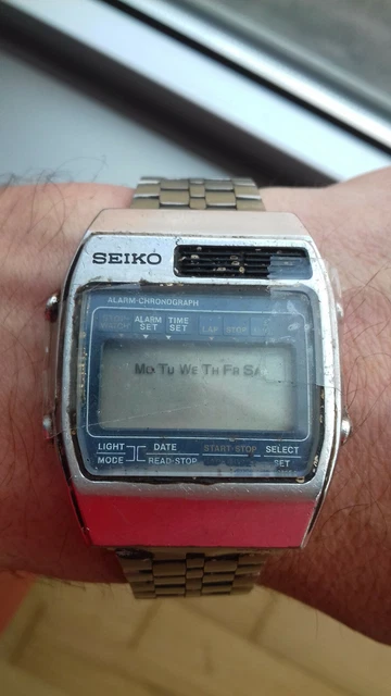 SEIKO VINTAGE (70´S) DIGITAL A158-5060 ALARM CHRONOGRAPH WATCH