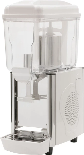 gekühlter Saftspender Dispenser 12 Liter 230 V B 230 x T 430 x H 640 mm Weiß neu