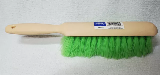 Magnolia Brush Mfg #57 Counter Duster Green Flagged Nylex Soft Bristle