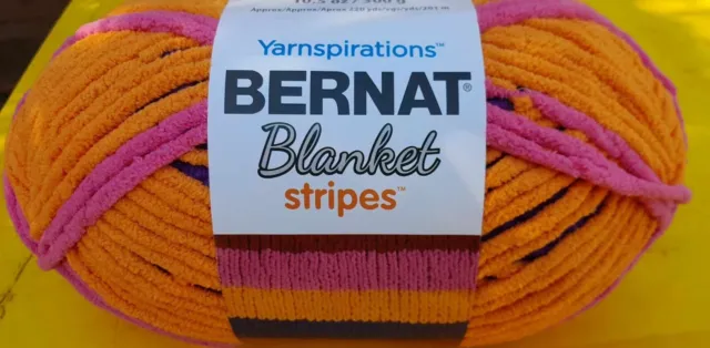 Bernat Blanket Stripes Yarn - Teal Deal