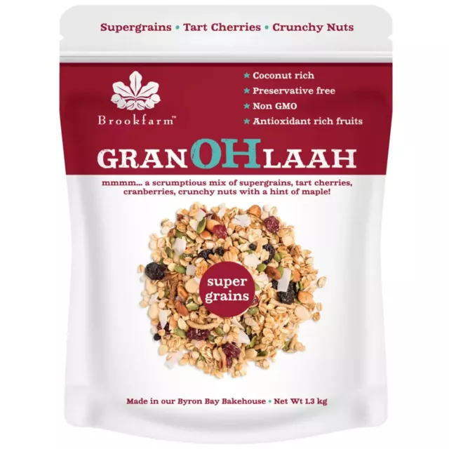 Brookfarm Super Grains Tart Cherries Cranberry Coconut Healthy Breakfast Cereal