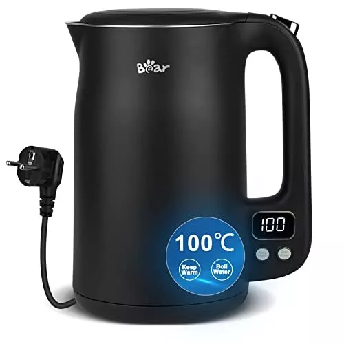 Bear 1.7L 304 Edelstahl Mit 11 Temperaturen Wasserkocher,1800w Trockenaufschu...