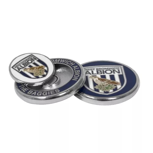 Marcador De Pelota De Golf West Brom Wba Fc Esmalte Duro Dúo En Carcasa De Almeja