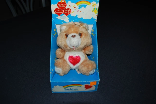 Peluche Kenner Les Bisounours Grobisou - 20 Cm, Neuf En Boîte, 1986