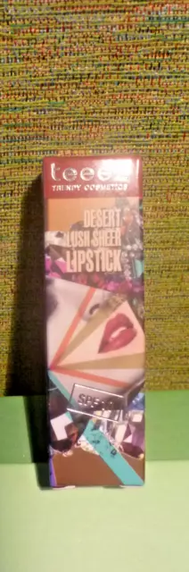 teeez cosmetics Desert Lush Sheer Lipstick SPF10 Meridian Malve NEU OVP