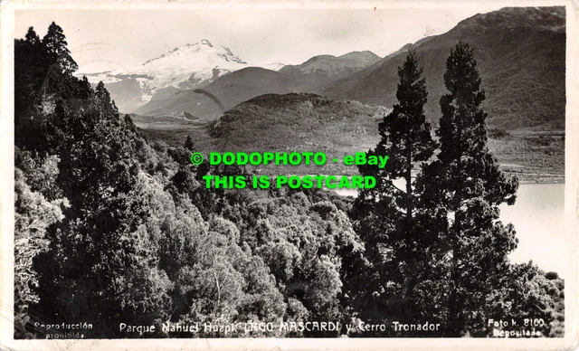 R537621 Parque Nahuel Huapl. Lago Mascardi y Cerro Tronador. Storial Artistico B
