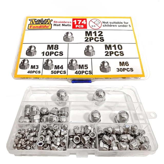 Kit 620 Viti E Dadi In Acciaio Inox 304 - Bulloneria M4, M5, M6 Per Fai Da Te E Riparazioni - Foto 4