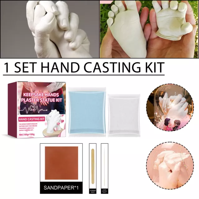 PLASTER HAND MOLD Casting Kit Keepsake Hands Casting Kit DIY
