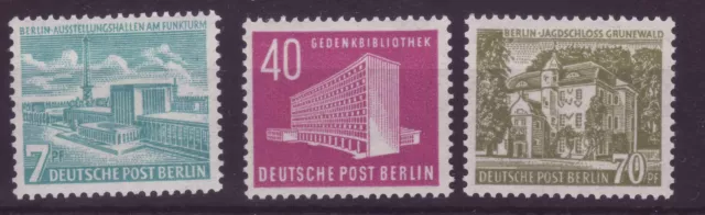 Berlin, Satz "Berliner Bauten III", postfrisch, Mi-Nr. 121 - 123