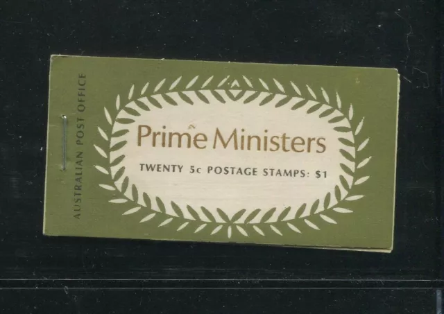 5c PRIME MINISTERS BOOKLET WITH STAPLE FINE