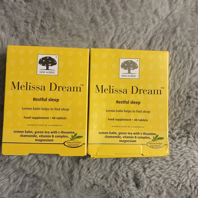 NEW NORDIC MELISSA Dream 40 Tablets Restful Sleep & Brain Function X2 2025 £14.62 PicClick UK