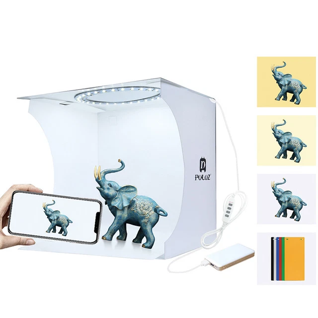 Mini Caja de Fotos Plegable Luz Estudio de Fotografía Cámara Disparo Tienda Caja KitL`H7
