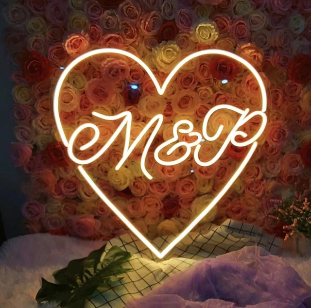 02 Heart Couple LED Neon Signage Gaming Room Home Decor As Your Own Neon Sign